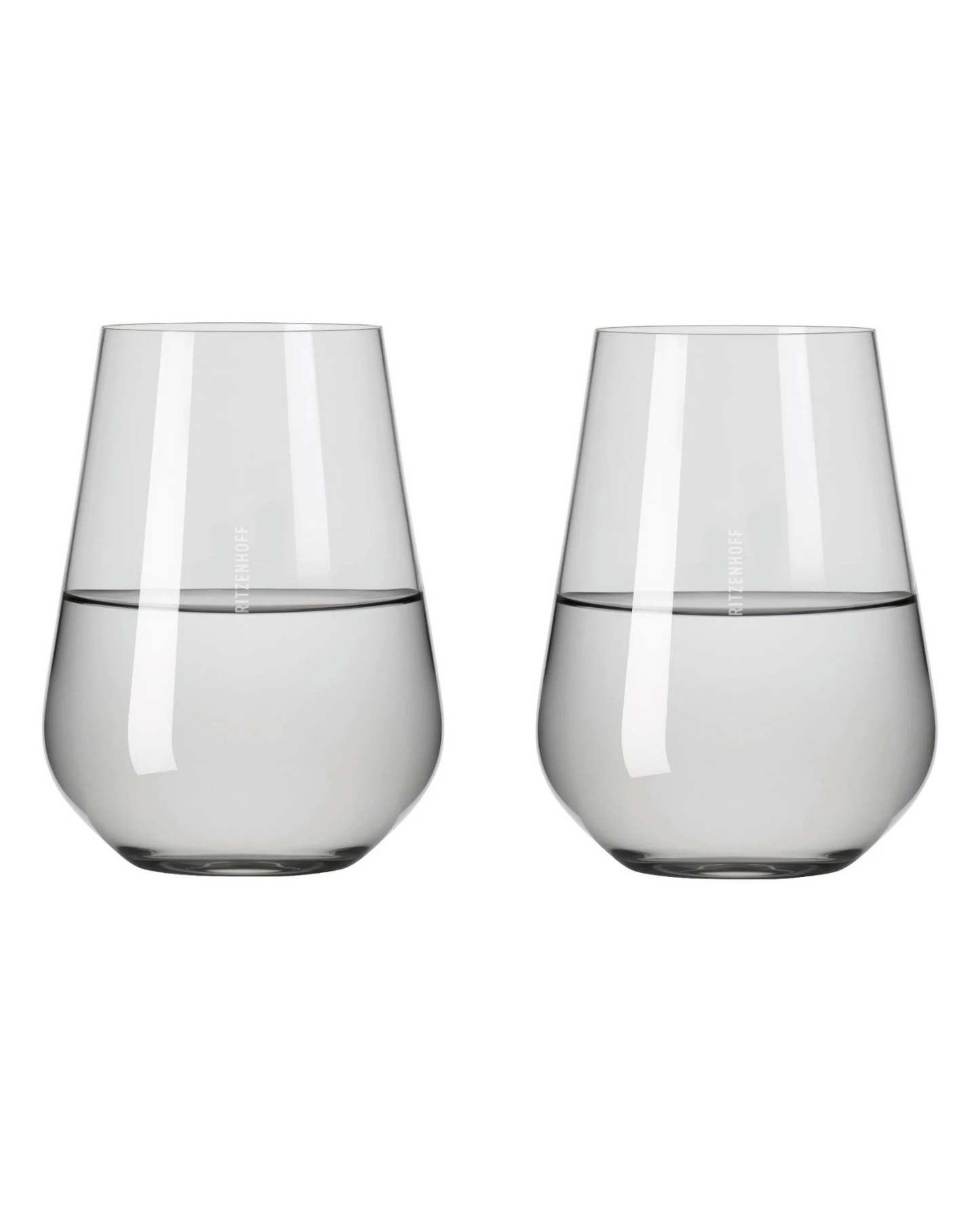 Fjord Light Water Glass, Grey