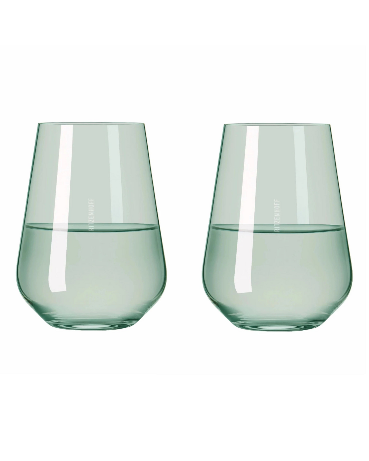 Fjord Light Water Glass, Green