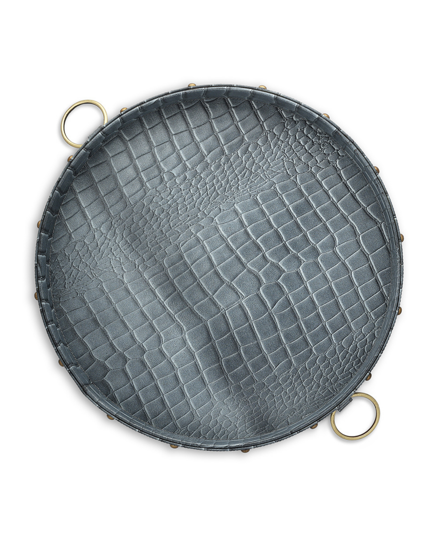 Eden Round Tray, Grey