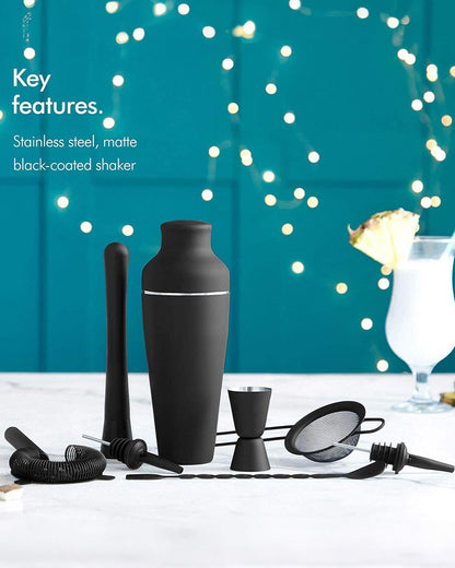 Parisian Matte Black Cocktail Set