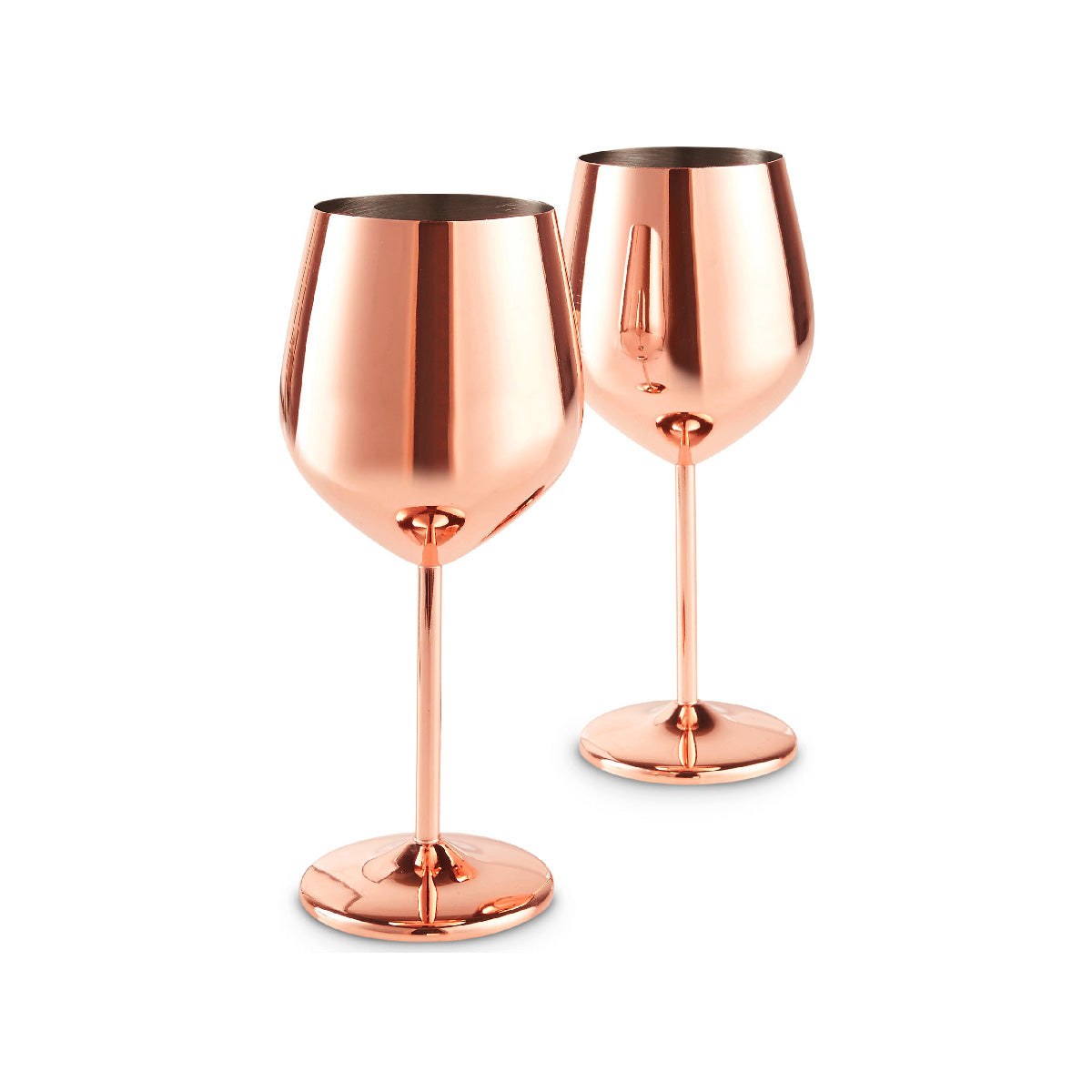 Rose Gold Red Wine Glass