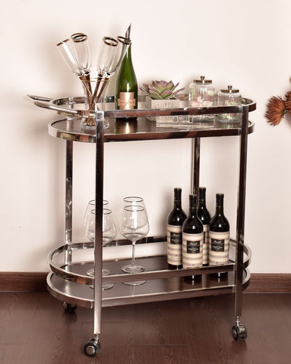 Walnut Bar Trolley