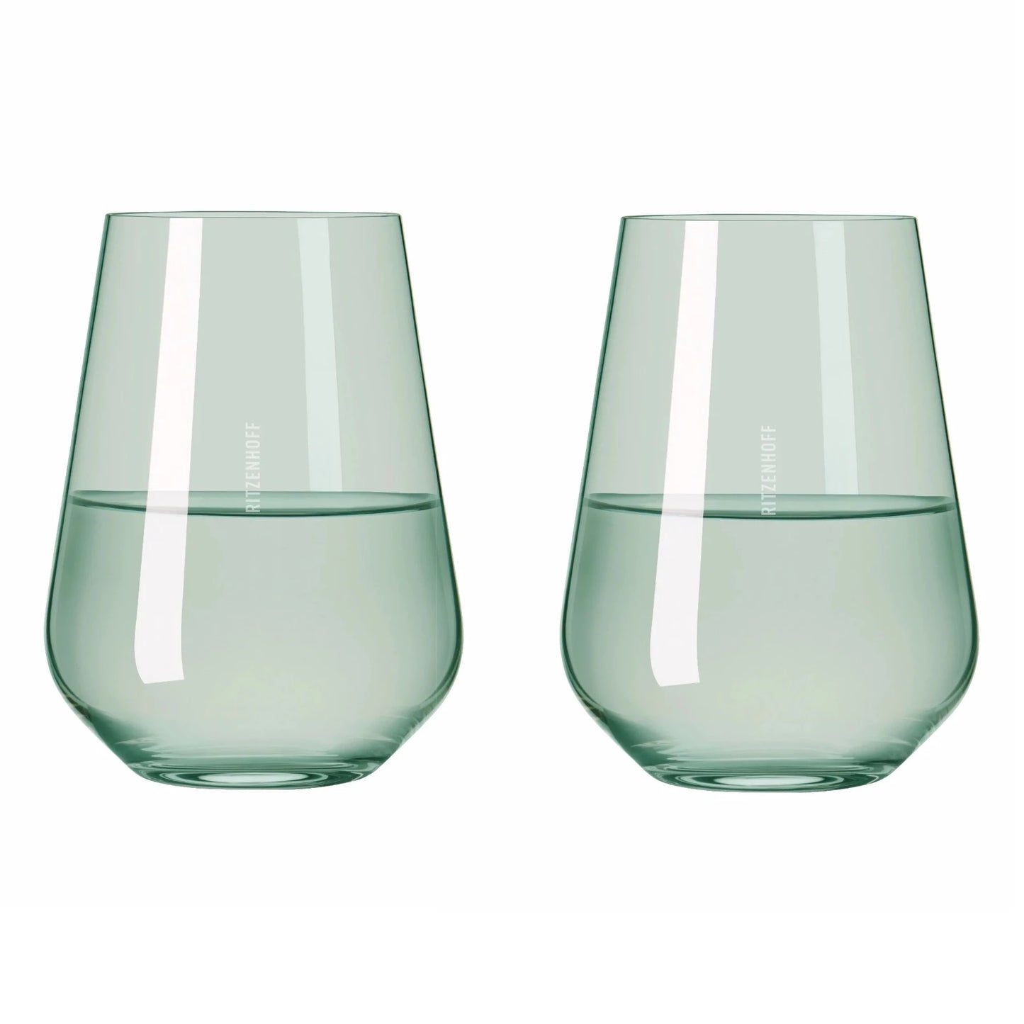 Fjord Light Water Glass,Green, Set of 2