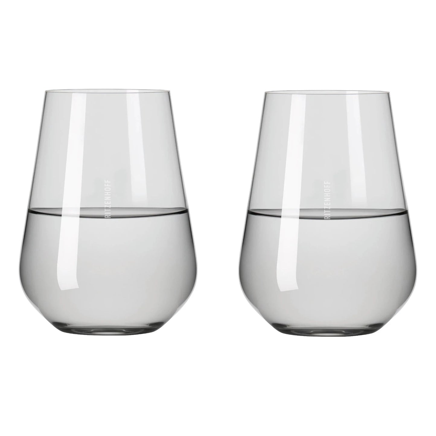 Fjord Light Water Glass,Grey, Set of 2