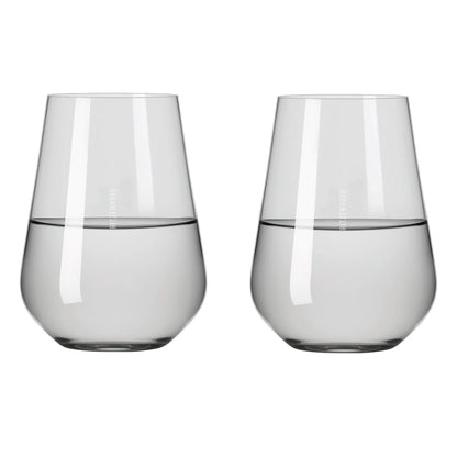 Fjord Light Water Glass, Grey