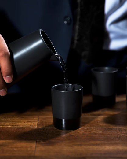 Stoneware Sake Set, 5 pc