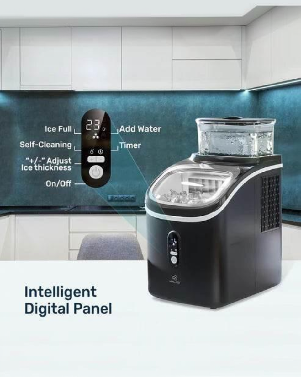 S01M Countertop Ice Maker Machine, Black