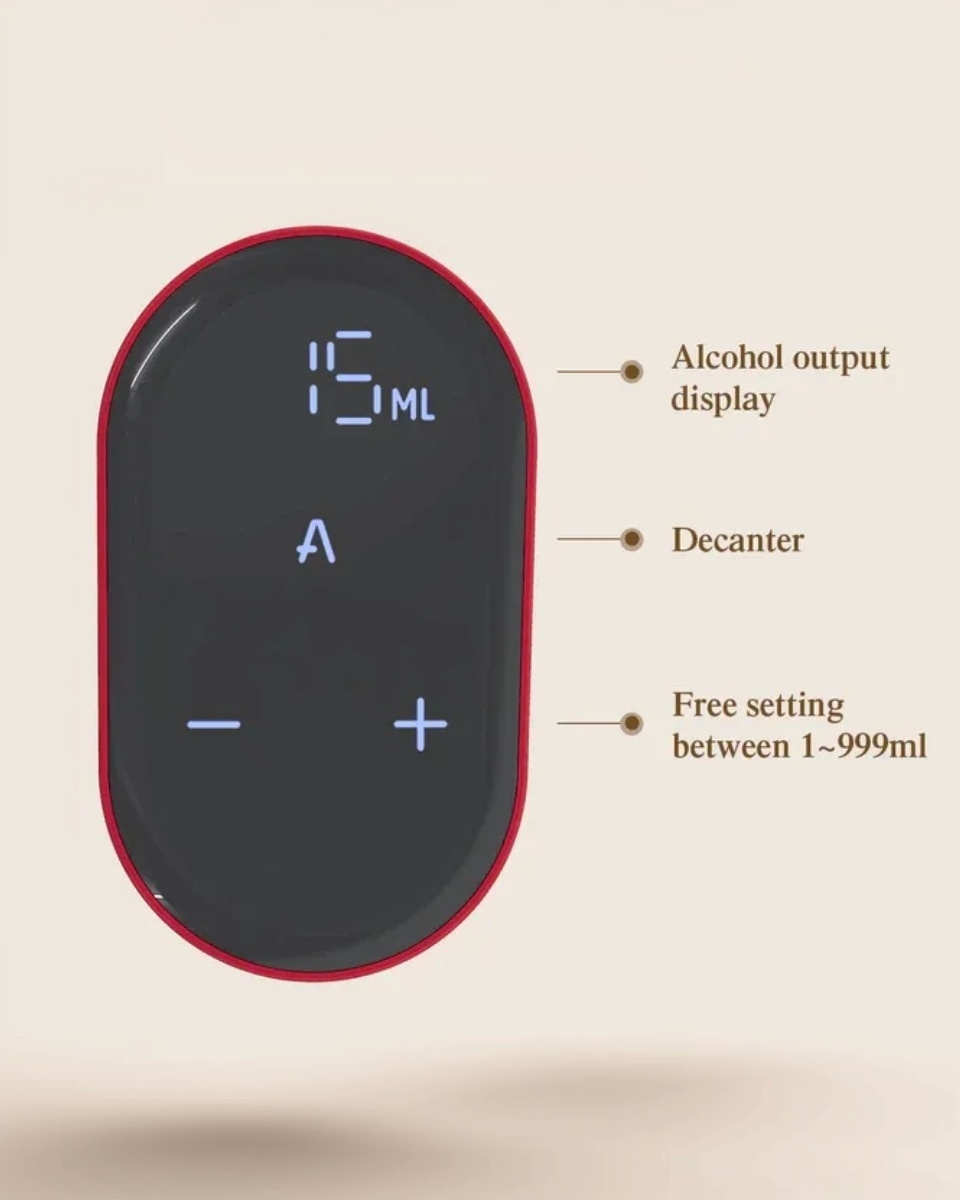 Redsack Smart Dispenser & Aerator, Red