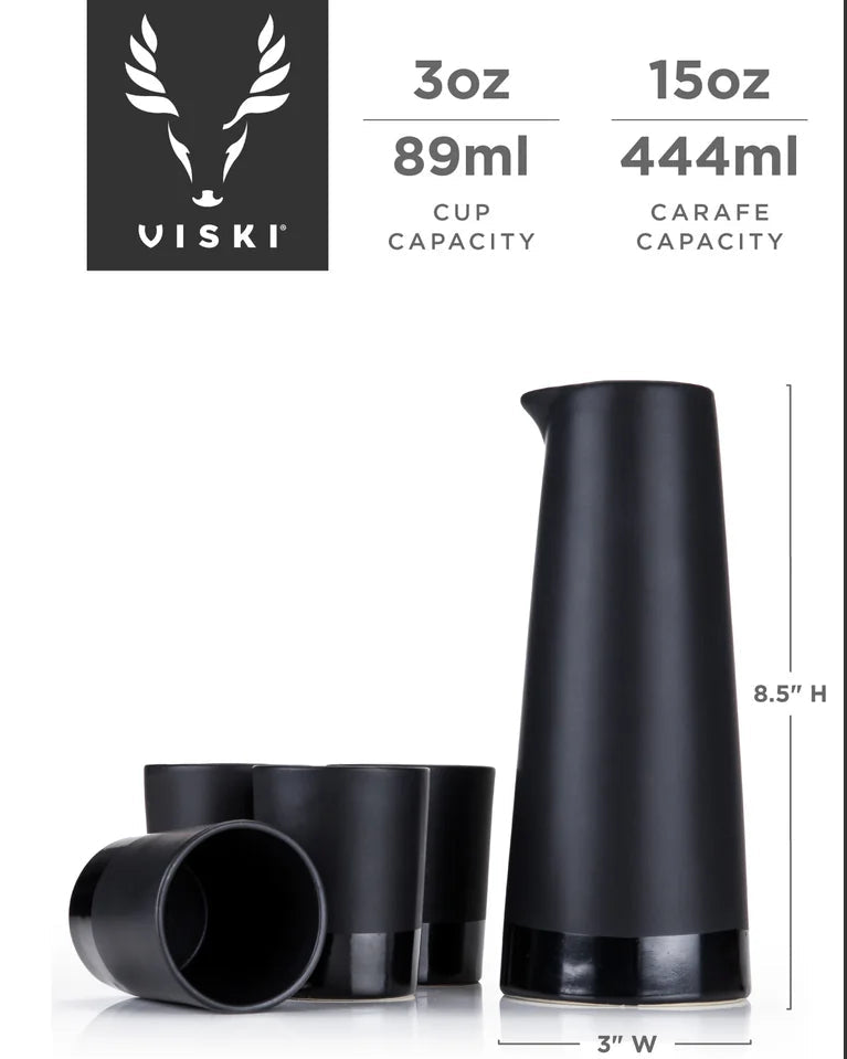 Stoneware Sake Set, 5 pc