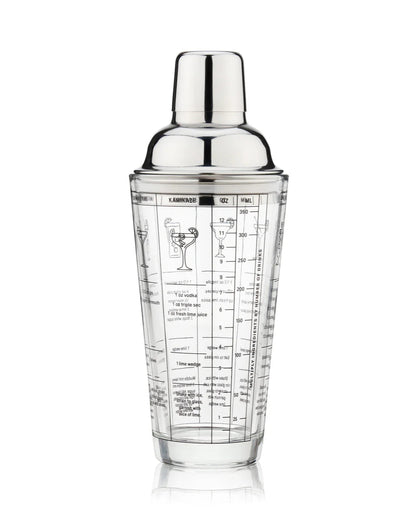 Glass Recipe Cocktail Shaker