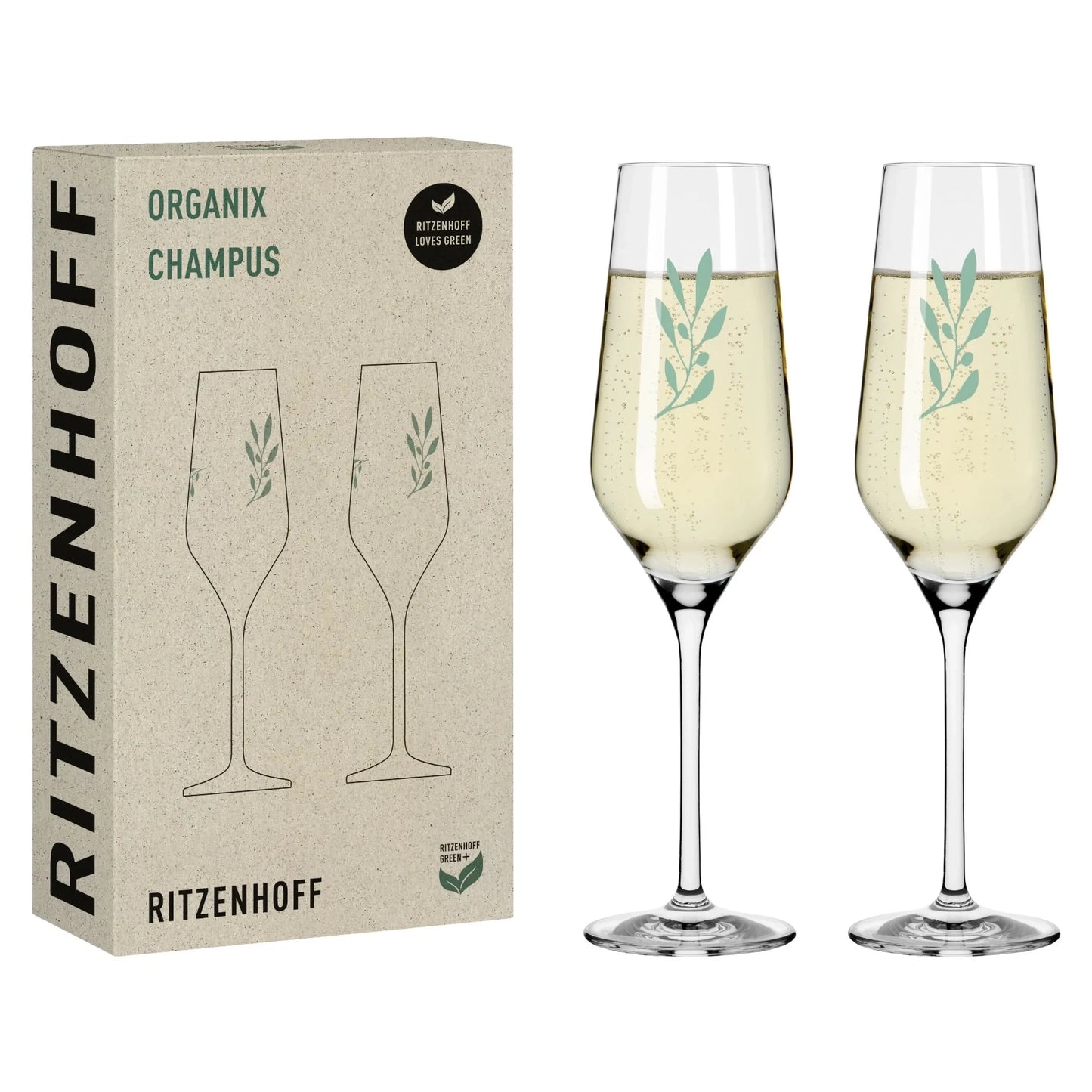 Organix Champagne Glass, Set of 2