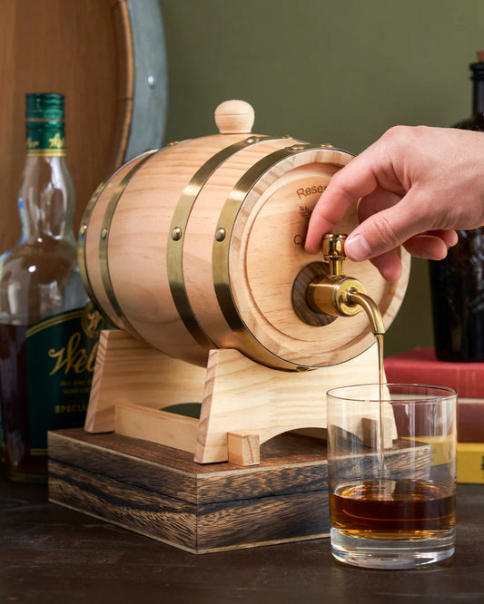 Whisky Barrel Drink Dispenser