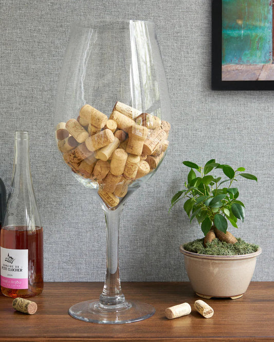 Cork Holder, Big Bordeaux Wine Glass
