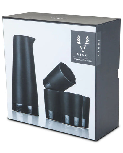 Stoneware Sake Set, 5 pc