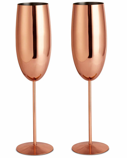 Rose Gold Champagne Glass