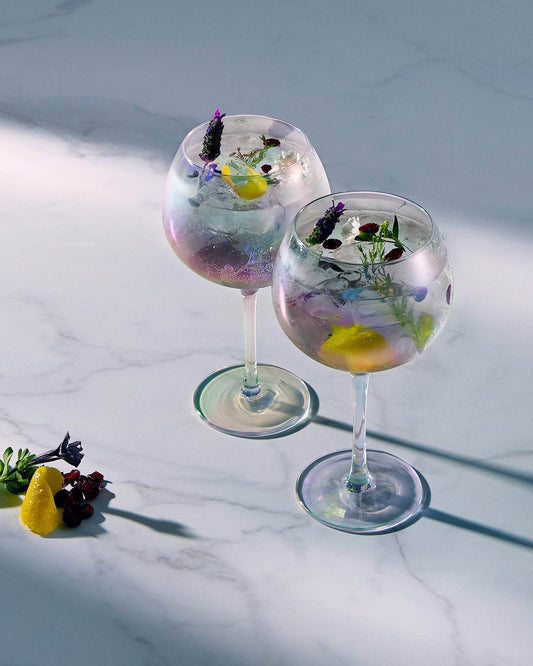 Iridescent Cocktail Gin Glass