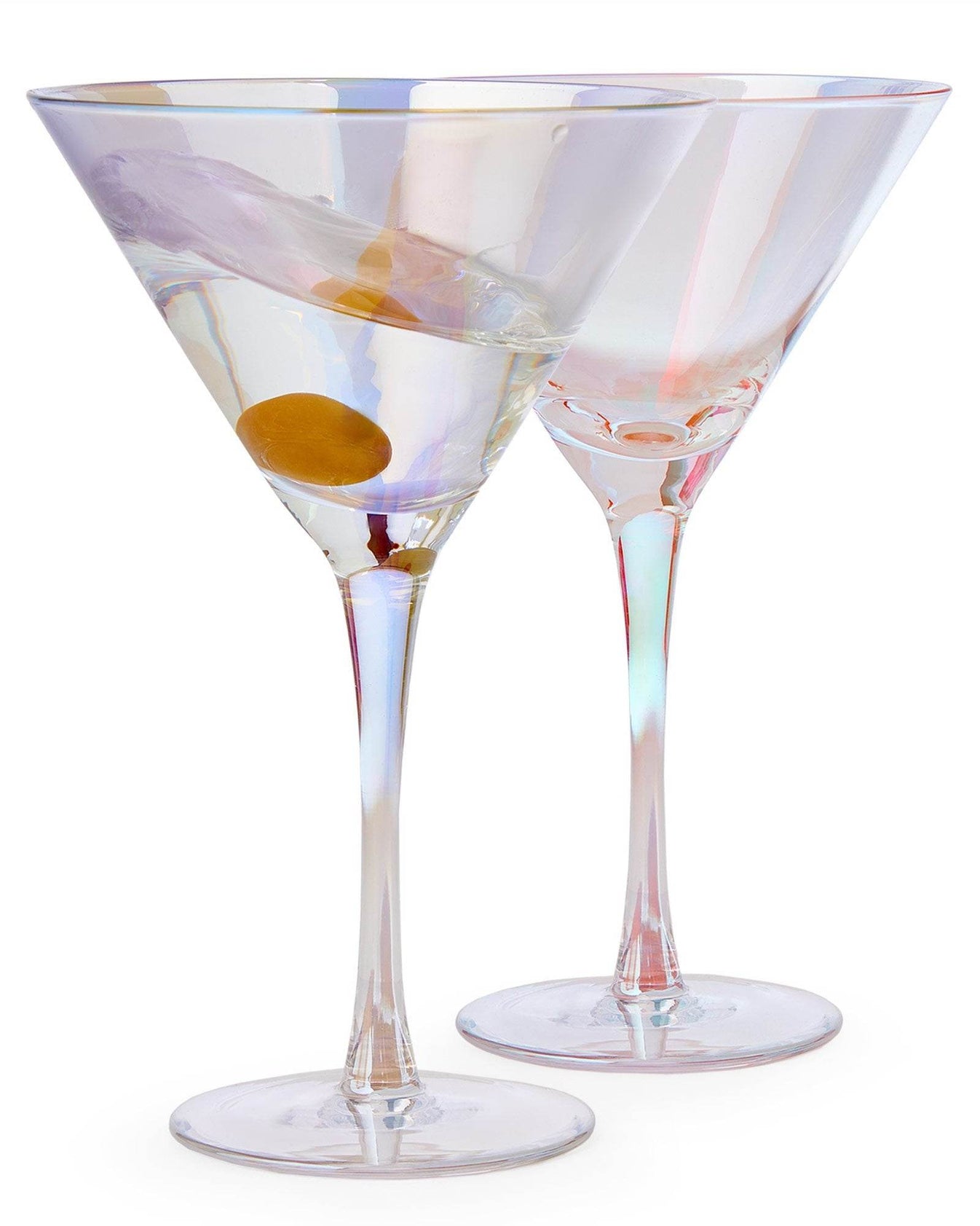 Iridescent Cocktail Martini Glass, Set of 2 The Bar Collective
