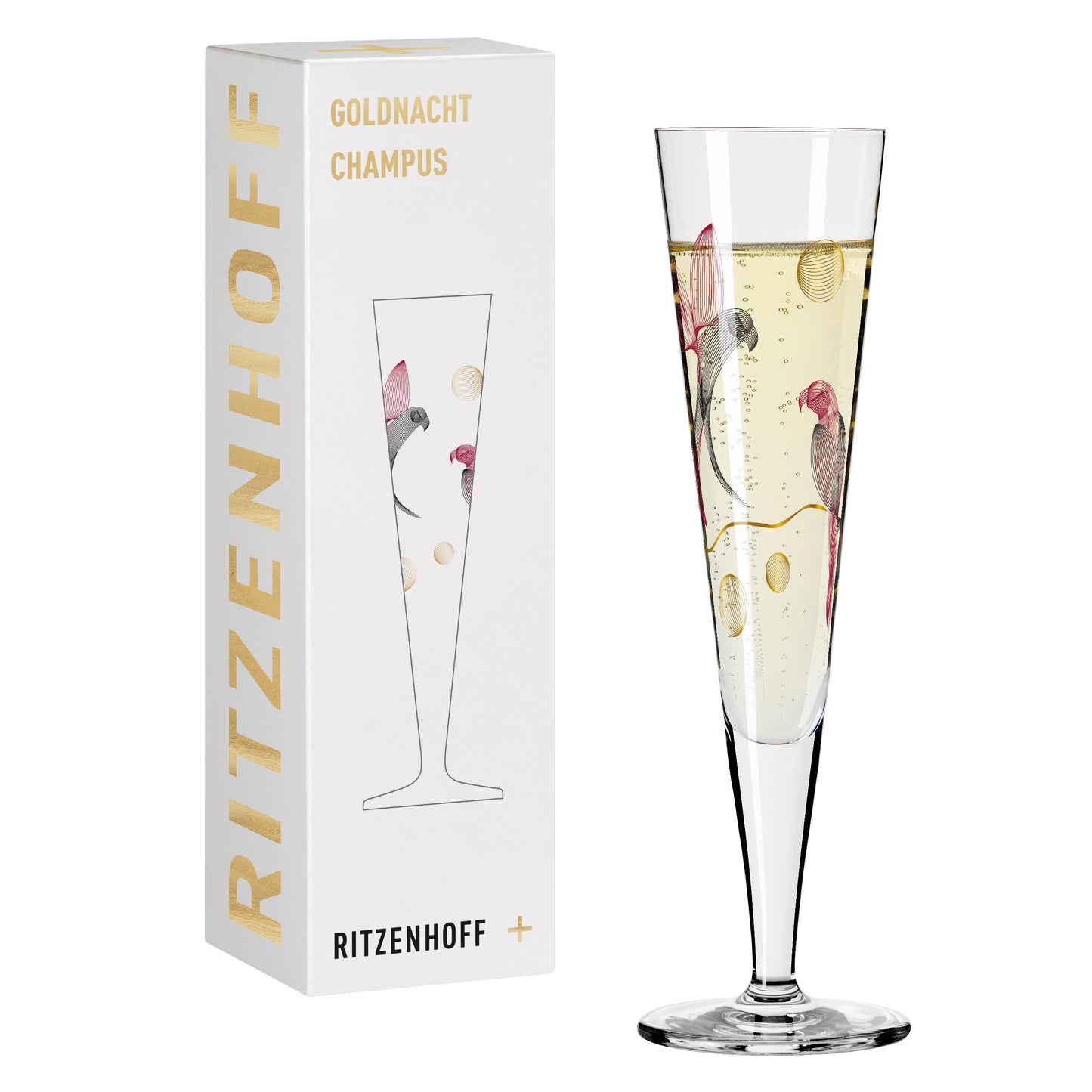 Goldnacht #16, Champagne Glass