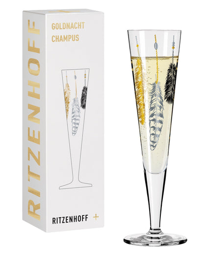 Goldnacht #3, Champagne Glass