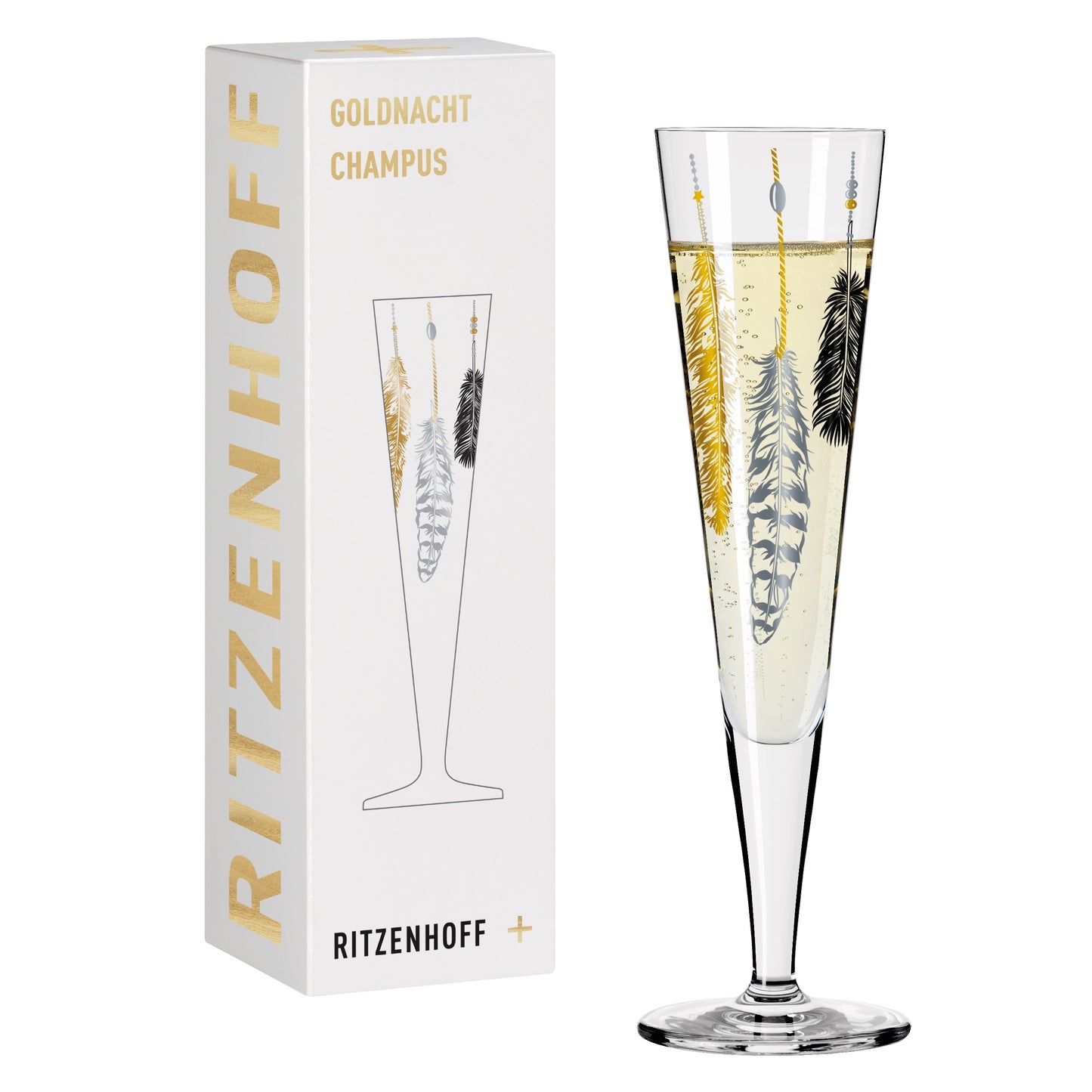Goldnacht #3, Champagne Glass