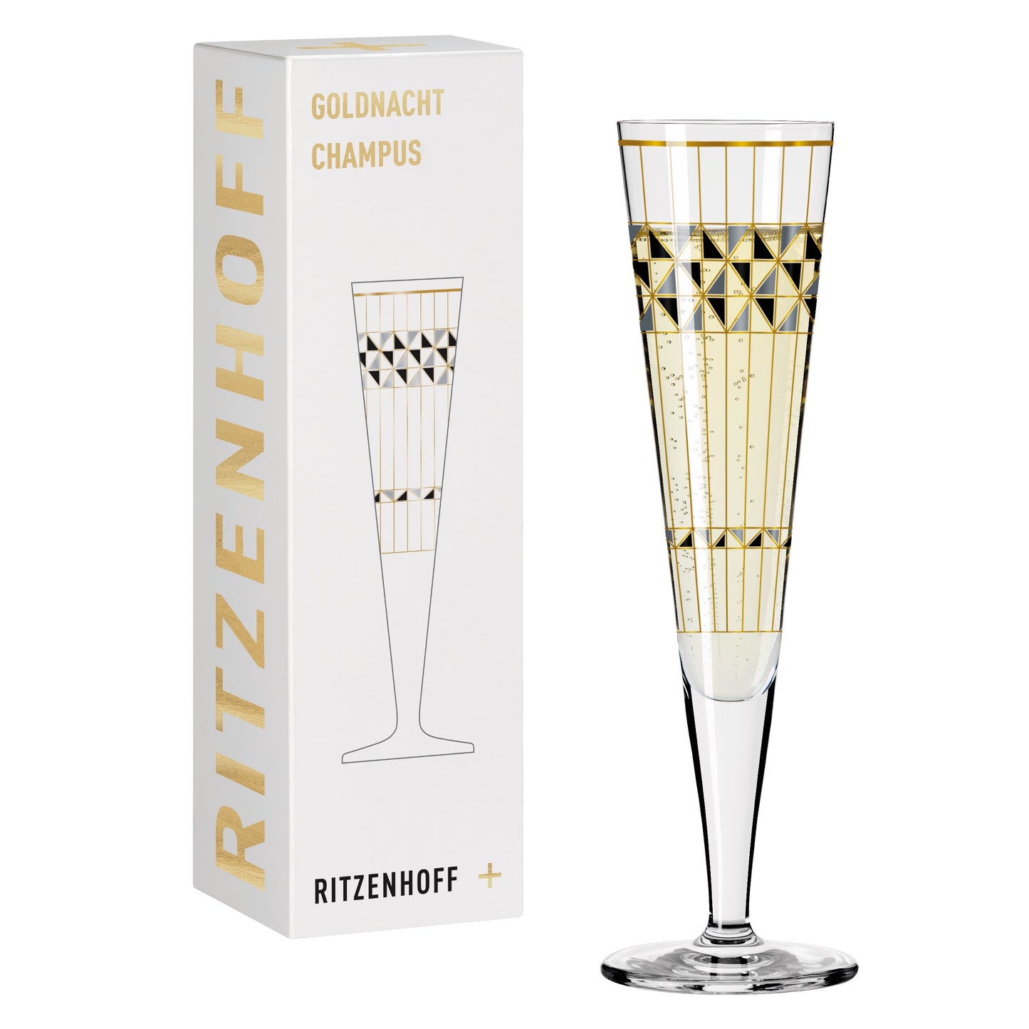 Goldnacht #6, Champagne Glass