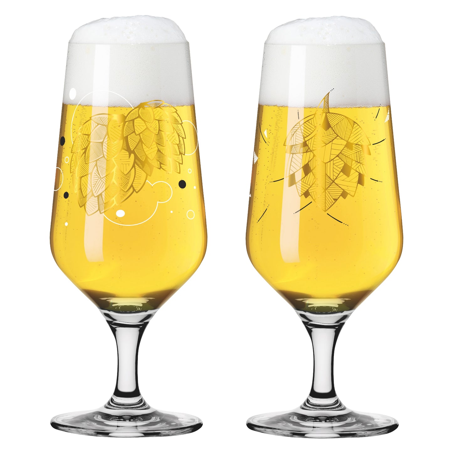 Brauchzeit Pilsner #1, Beer Glass, Set of 2