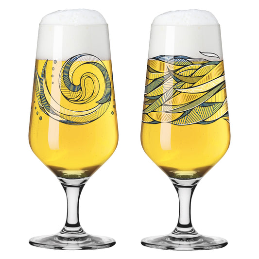 Brauchzeit Pilsner #2, Beer Glass, Set of 2
