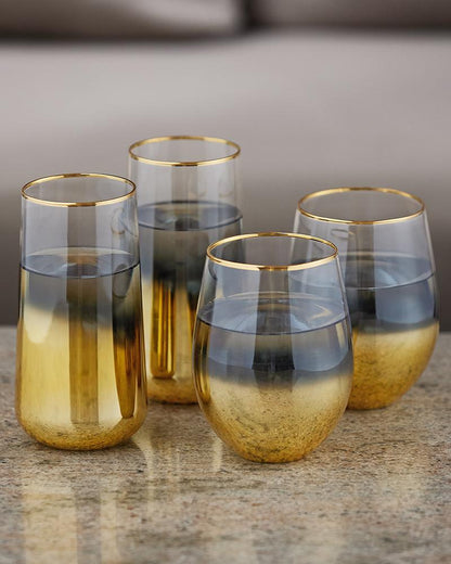 GlasKart's Gold Ombre Cocktail Tumbler