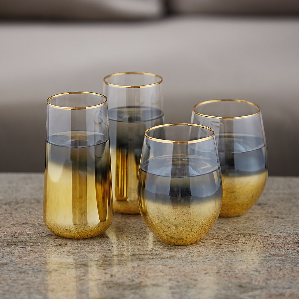 Gold Ombre Cocktail Tumbler, Set of 2