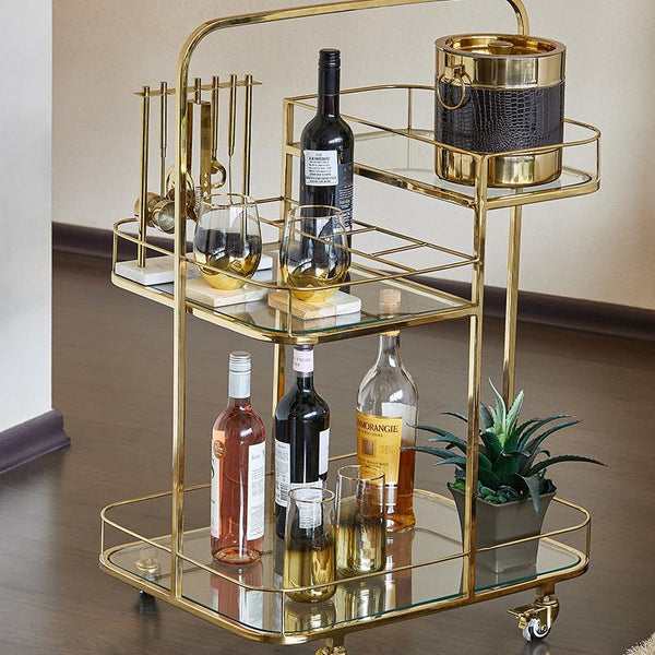 Bar Trolley Luna, Gold