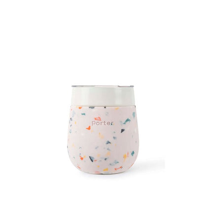 Travel Wine Glass, Terrazzo Blush