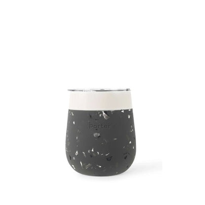 Travel Wine Glass, Terrazzo Charcoal