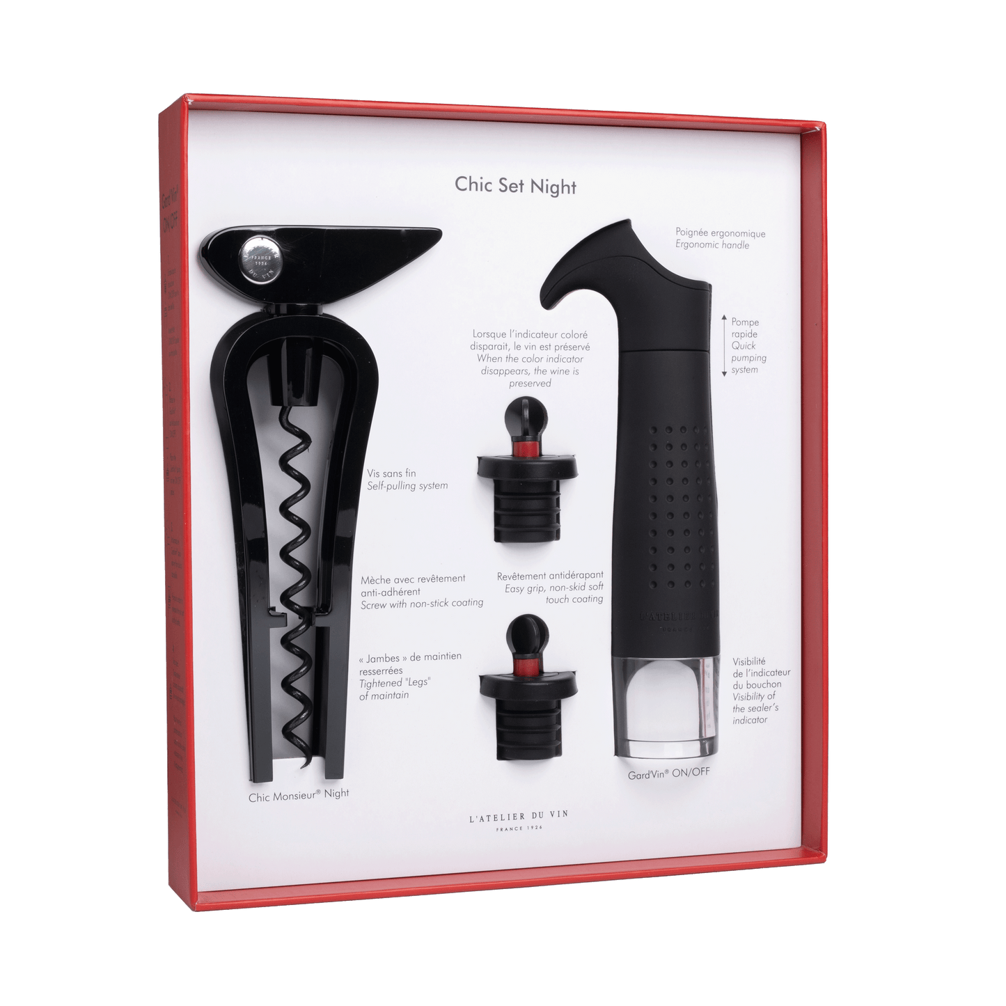 Chic Set Night- Wine Accessory Gift Set