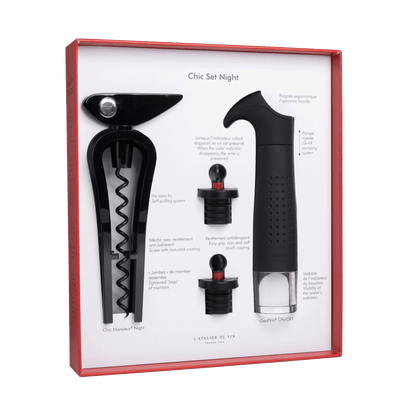 Chic Set Night- Wine Accessory Gift Set