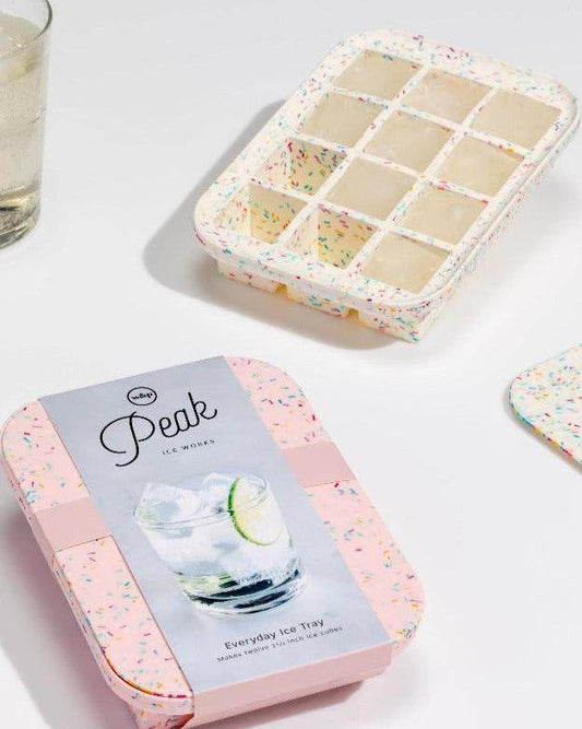 Everyday Ice Tray, Pink Speckled