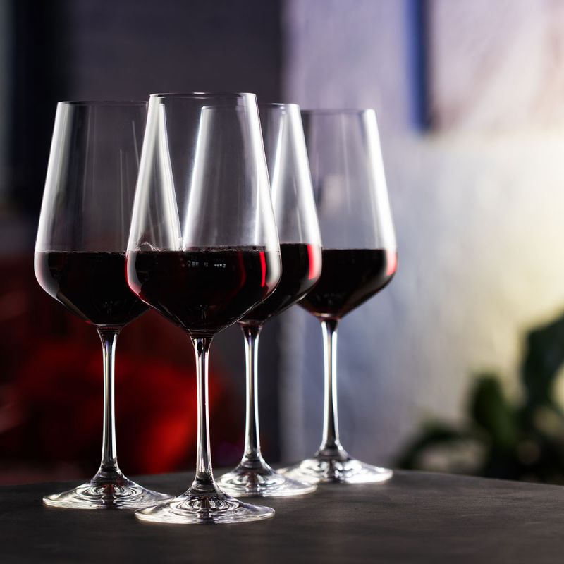 Cheers! Red Wine Glass, Set of 4