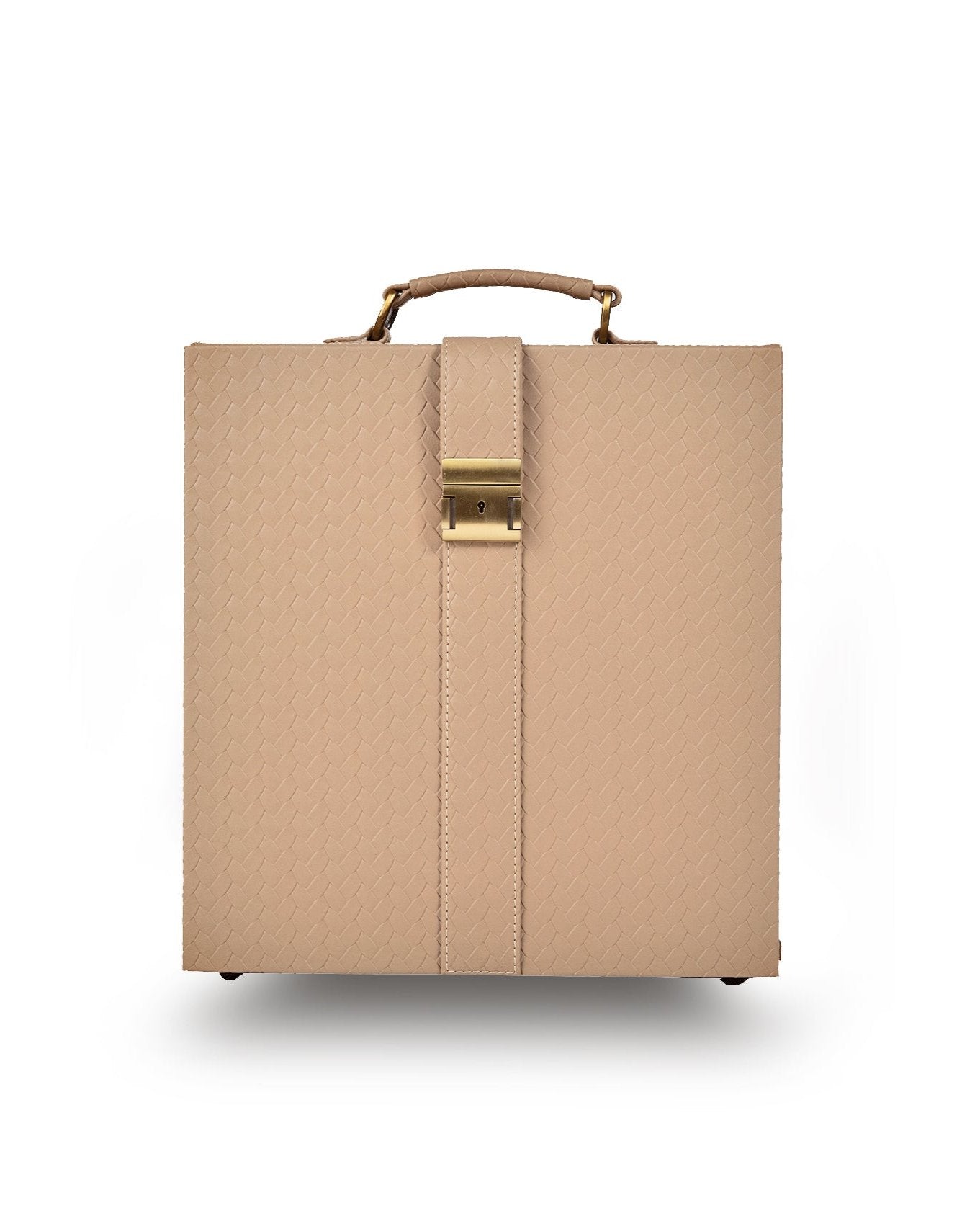 Briefcase Portable Bar, Beige