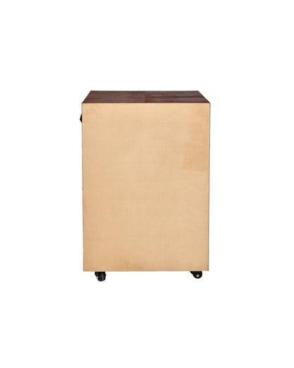 Front Open Bar in Genuine Leather, Tan