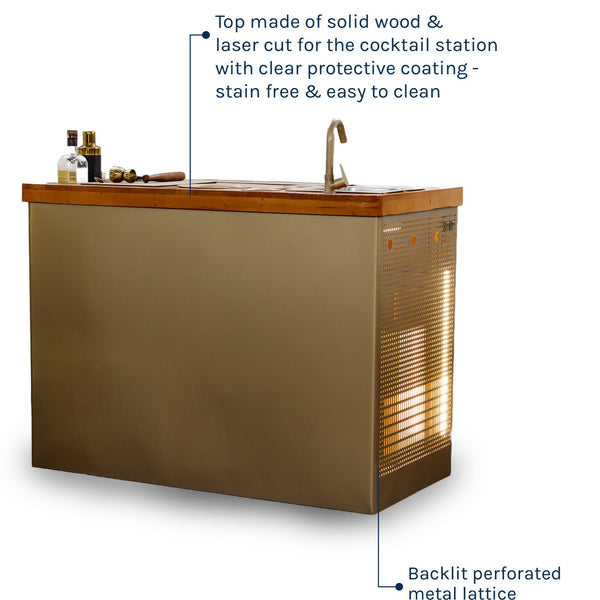 Wooden Top Gold Lattice Online