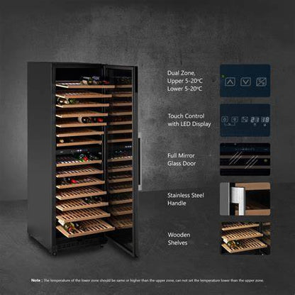 171 Bottle Dual Temperature Wine Cooler