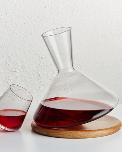 Balance Decanter With Wooden Base