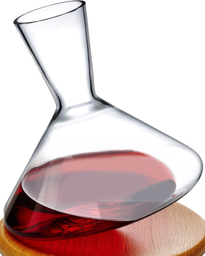 Balance Decanter With Wooden Base