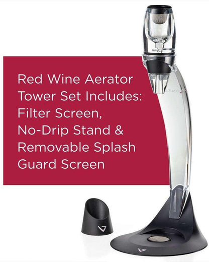 Red Wine Aerator Tower Set