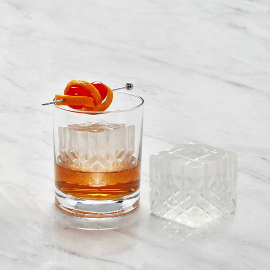 Crystal Cocktail Ice Tray, Charcoal